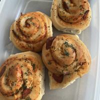 Pizza buns (Thursdays) #Veganuary at Sugar + Butter Baking Co in St Catharines