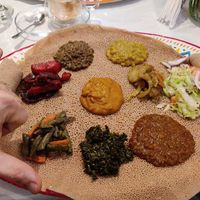 Vega mix plate. Big portions here! at Awash Valley in The Hague