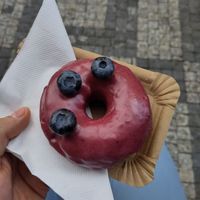 Blueberry Donut at Donuterie in Prague