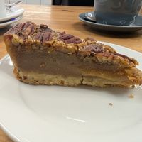 Pecan pie at Clwb Coffi in Tonypandy