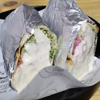 Falafel wrap at The Community Kitchen in Panama City