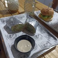 Falafel with tahini at The Community Kitchen in Panama City