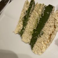 Matcha layers   at Cha Lounge in Taipei