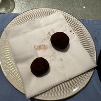 Vegan chocolate truffle balls, were amazing!!  at Cha Lounge in Taipei