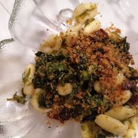 Gnocchetti fatti a mano con cime di rapa, pomodorini secchi e sbriciolata di pane at All'Antica Tavola in Pontecagnano