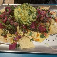 Loaded nachos   at Club Mexicana - Spitalfields in East London