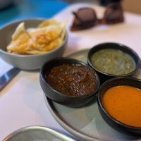 Chips & dip  at Club Mexicana - Spitalfields in East London