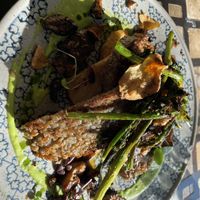 Vegan Tempeh Steak  at Apótek Bar Grill in Reykjavik