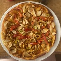 Mushroom Pizza without cheese  at Oonas Dive Club Hotel in Sharm El Sheikh