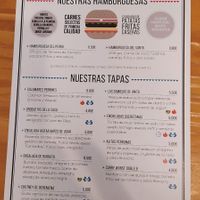Menu at El Perro de San Roque in Aguilar De Campoo