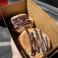 Chocolate mousse cruffins   at Houlden's Rise Above in Tucson