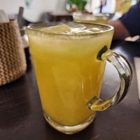 Papaya juice at La Verduzca Vegetropical in Oaxaca