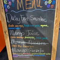 Menu April 16 2023 at Mangosay in Oakland