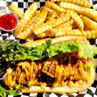 Fried Oyster Mushroom Po'Boy at Plant and Soul: Vegan Pizzeria in Castro Valley