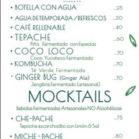 Drinks at Pizzeria Distrito Vegano in Merida