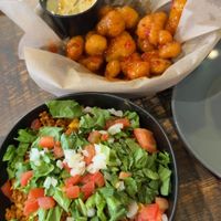 Vegan Mac and Cauliflower Wings with Vegan Ranch!
 at Cantina 52 in Crystal Lake