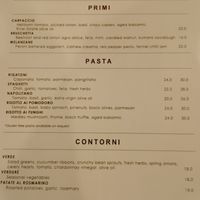 Vegan Menu March 2024 pg1 at Prego Restaurant in Auckland