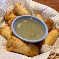 Jay (vegan) vegetable spring rolls at Sala Cafe - ศาลากาแฟ in Chiang Mai