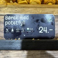 Pastry with potato inside   at Backstube Tromsoe in Tromsoe