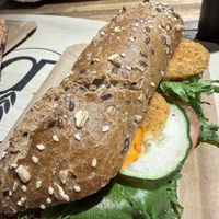 vegan sandwich  at Backstube Tromsoe in Tromsoe