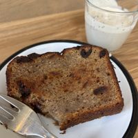 Banana Cake with Vanilla Sauce  at Wild & The Moon - Arnold Schönberglaan in Amsterdam