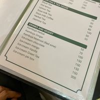 Kombuja on the menu!   at The White Lotus Cafe - Gairidhara in Kathmandu