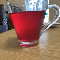 Kombucha made in house.  Yum    at The White Lotus Cafe - Gairidhara in Kathmandu