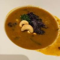 Zuppa di legumi con foglie di cavolo riccio #Veganuary at La Società dei Carbonari in Turin