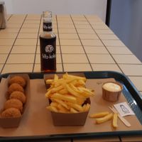 Bitterballen, Fries and schroom croquets at Tastebuds in Antwerpen