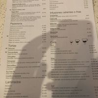 Menu   at Casa Nueza in Buenos Aires
