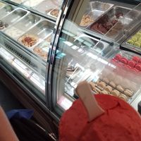 Strawberry Sorbet at Amorino in Merida