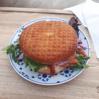 Pulled pork sandwich at Scoop 'n Dough in Cascais