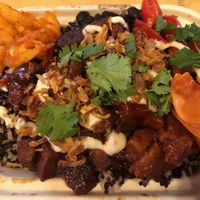 Korean BBQ bowl.  Tasty sauce, love the rice base! at Pow Pow - I St NW  in Washington