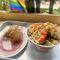 Fried rice and dessertt  at Pow Pow - I St NW  in Washington