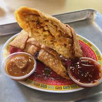 Giant egg roll at Pow Pow - I St NW  in Washington