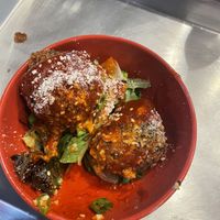 2/3 vegan mozzarella balls - highly recommended   at Pow Pow - I St NW  in Washington