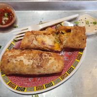 Buffalo chick'n egg rolls at Pow Pow - I St NW  in Washington