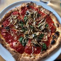 Pizza Marinara with Mushrooms (additional topping)   at La Terrazza in Hakone