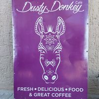 💜  🫏 at Dusty Donkey Cafe in Maun