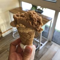 Hazelnut and peanut paradiso  at Moro Gelato - Sea Point in Cape Town