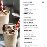 Says plant based alternatives available but not true  at The Coffee Club in Zanzibar