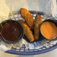 These chick’n wings were so good. Pic was taken after 3 or 4 were already eaten.  at Archetype Pizza in York