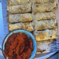 Cheese breadsticks with marinara. Yummy option!  at Archetype Pizza in York