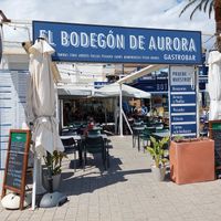 Outdoor seating at El Bodegón de la Aurora in Almeria
