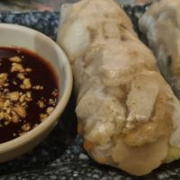 Summer rolls not chicken at Vietnamese Street Kitchen in Birmingham