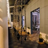 One of the terrasses facing street  #Veganuary at Kaikaia in Rivas