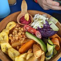 Jollof bowl at CasaTeranga PlantBaseDakar in Dakar