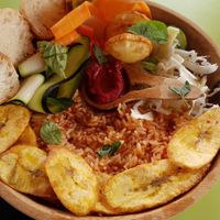 Jollof Plate at CasaTeranga PlantBaseDakar in Dakar
