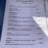 menu 1  at CasaTeranga PlantBaseDakar in Dakar