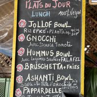 Menu  at CasaTeranga PlantBaseDakar in Dakar